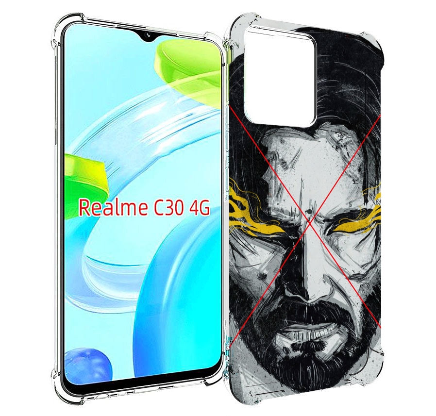 

Чехол MyPads Джон-Уик для Realme C30 4G / Narzo 50i Prime, Прозрачный, Tocco
