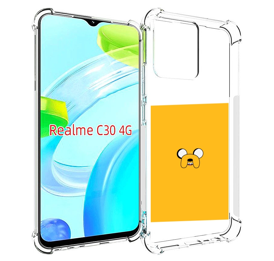 

Чехол MyPads Джейк-время-приключений для Realme C30 4G / Narzo 50i Prime, Прозрачный, Tocco