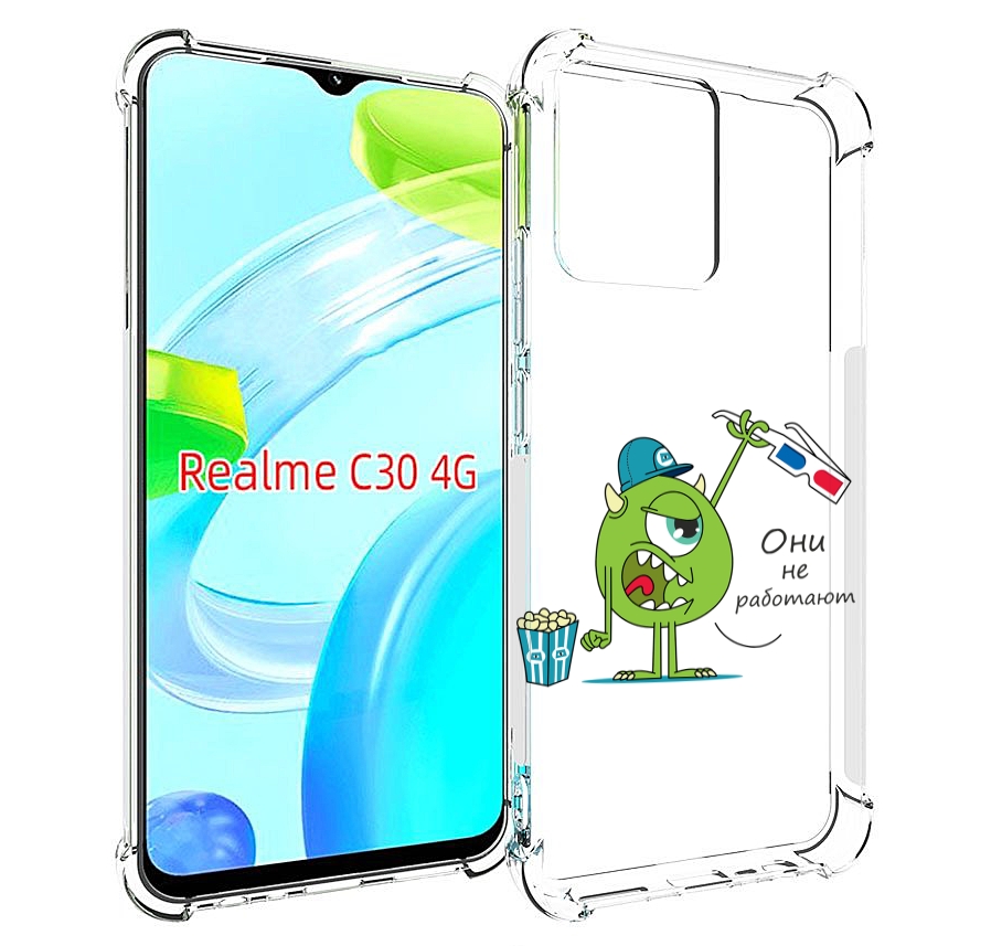 

Чехол MyPads Очки не работают для Realme C30 4G / Narzo 50i Prime, Прозрачный, Tocco
