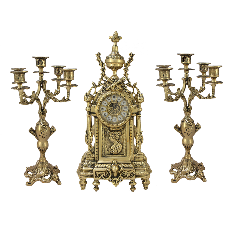 

Каминные часы с канделябрами Донна Луиза KSVA-BP-2701828-D
