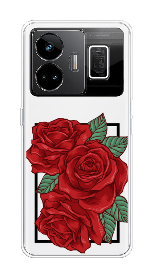

Чехол на Realme GT Neo 5 5G/GT 3 "Три алые розы", Красный, 2513750-2