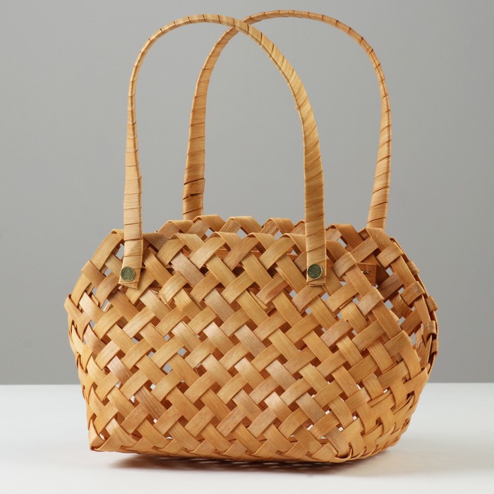 

Корзина плетеная 25 x 15 x 8 x 16/30 см, секвойя, Коричневый