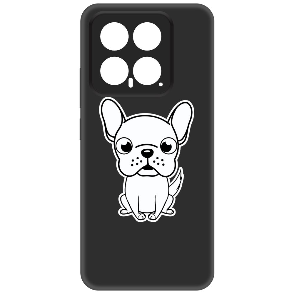 

Чехол-накладка Krutoff Soft Case Черно-белый щенок для Xiaomi 14 черный