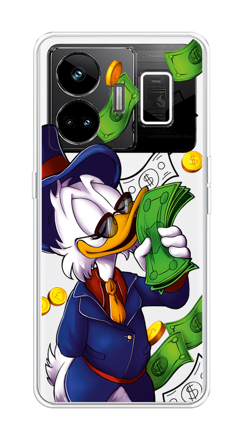 

Чехол на Realme GT Neo 5 5G/GT 3 "Scrooge McDuck with Money", Синий;зеленый;белый, 2513750-6
