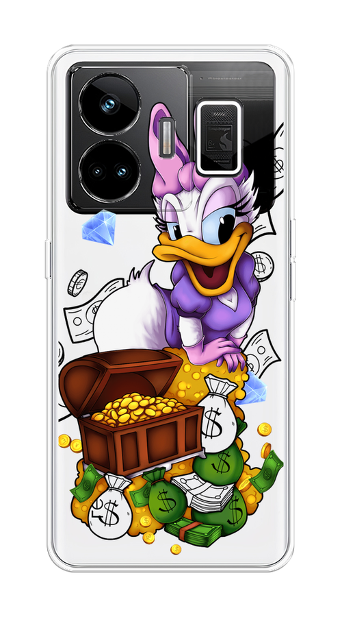 

Чехол на Realme GT Neo 5 5G/GT 3 "Rich Daisy Duck", Коричневый;белый;фиолетовый, 2513750-6