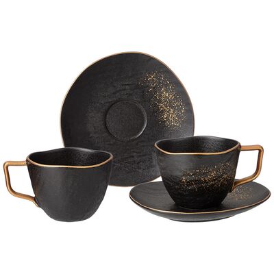 

Чайный набор BRONCO MIDNIGHT GOLD НА 2 ПЕР. 4 ПР, Черный