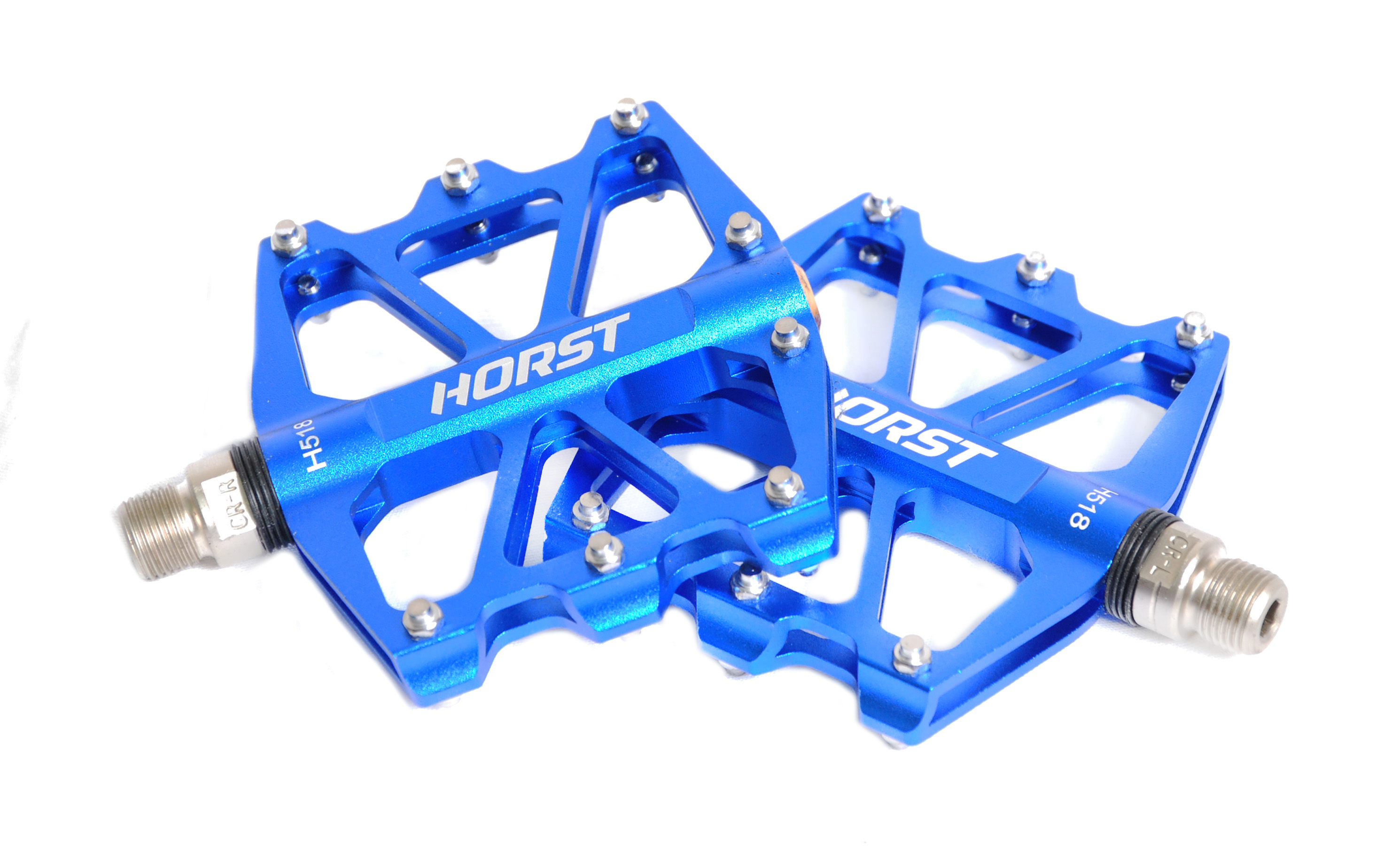 Педали BMX/Downhill алюминиевые H518 HORST синие
