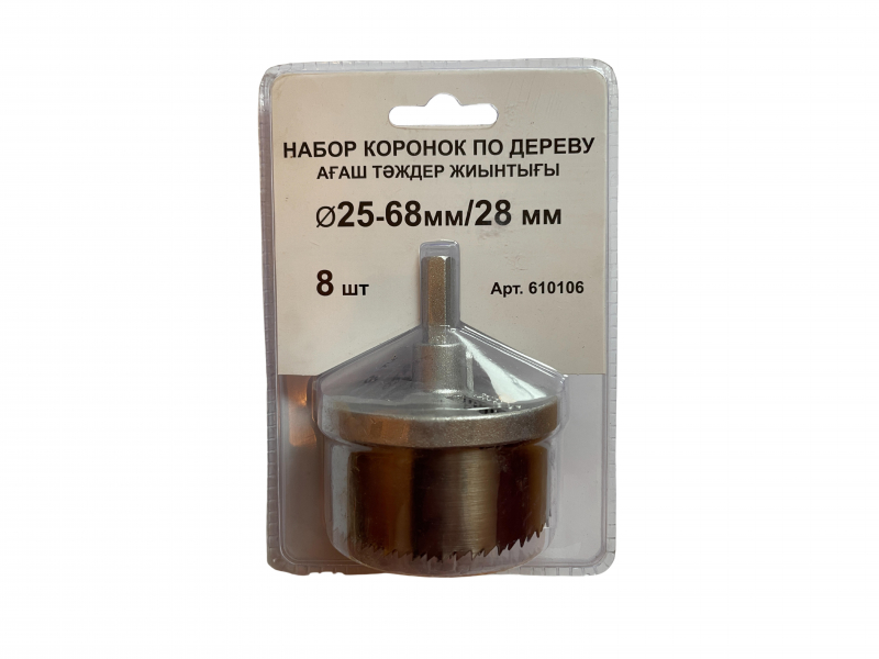 

Набор СПЕЦ 610106, Коронок по дереву 25-68мм/28мм, 8шт (610106)