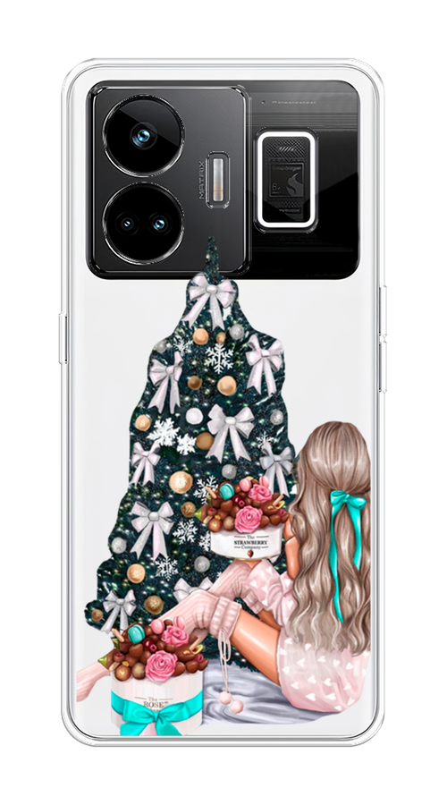 

Чехол на Realme GT Neo 5 5G/GT 3 "New Year", Зеленый;бежевый;голубой, 2513750-5