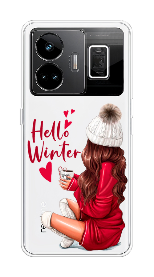 

Чехол на Realme GT Neo 5 5G/GT 3 "Hello winter", Красный;белый;коричневый, 2513750-5