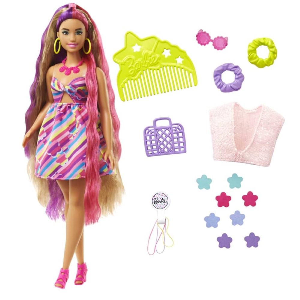 

Кукла Barbie Totally Hair Doll - Curvy HCM89, HCM89