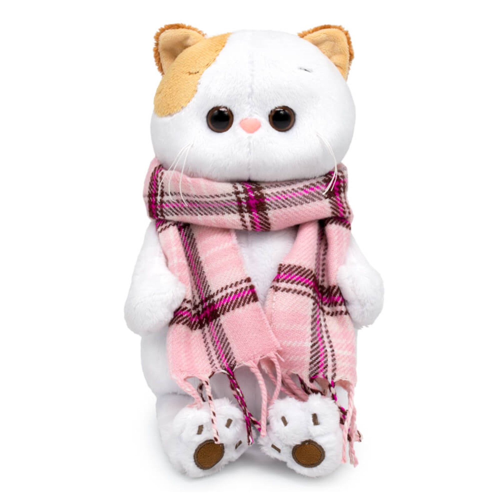 

Мягкая игрушка Басик и Ко Ли-Ли в шарфе 24 см, Белый, мягкая игрушка