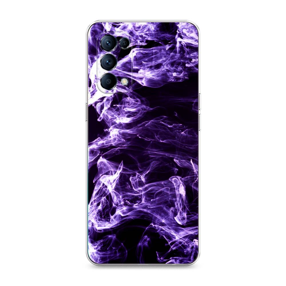 

Чехол для Oppo Reno 5 "Фиолетовый дым", Фиолетовый;белый;черный, 255250-3