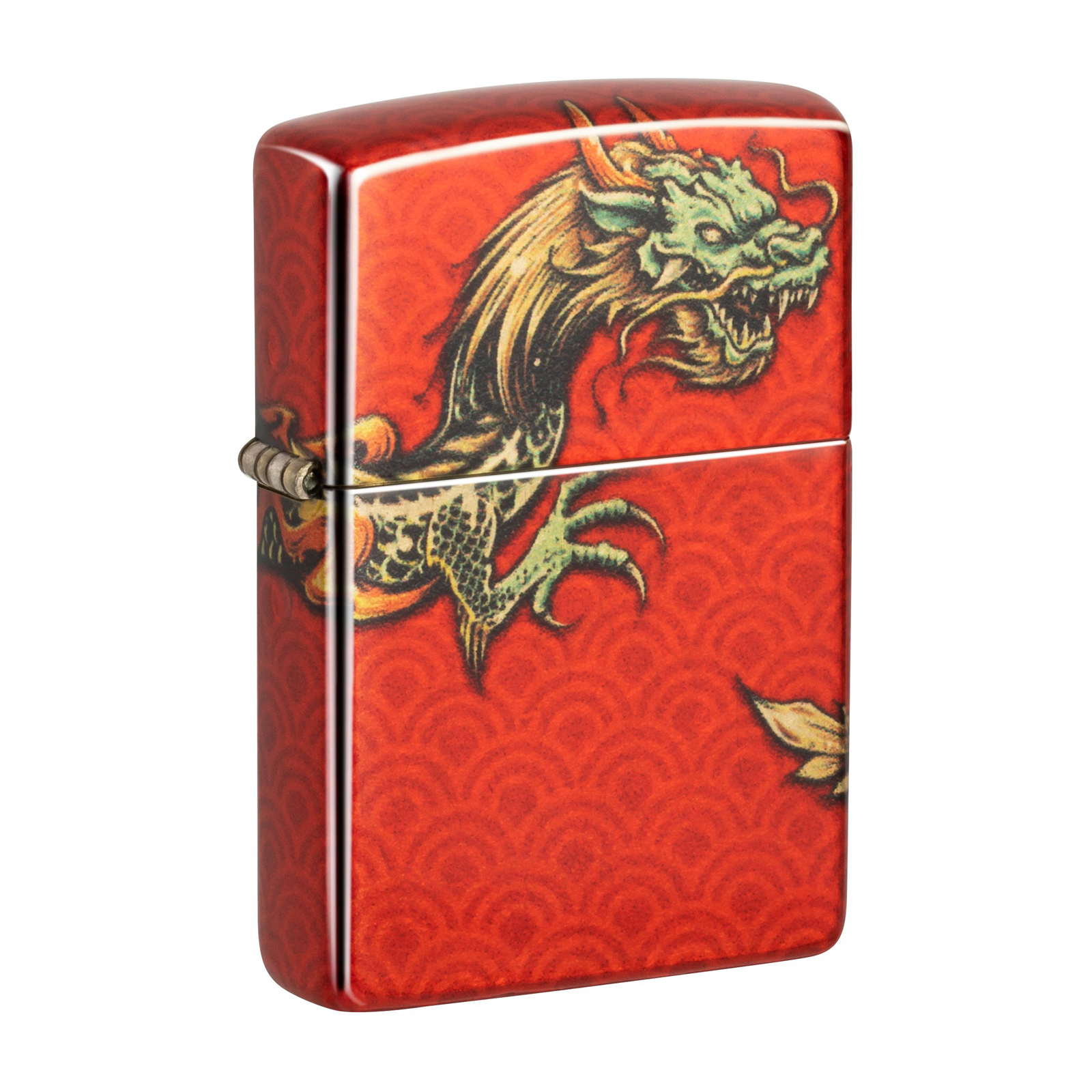 Зажигалка бензиновая Zippo Dragon Design с покрытием 540 Tumbled Brass