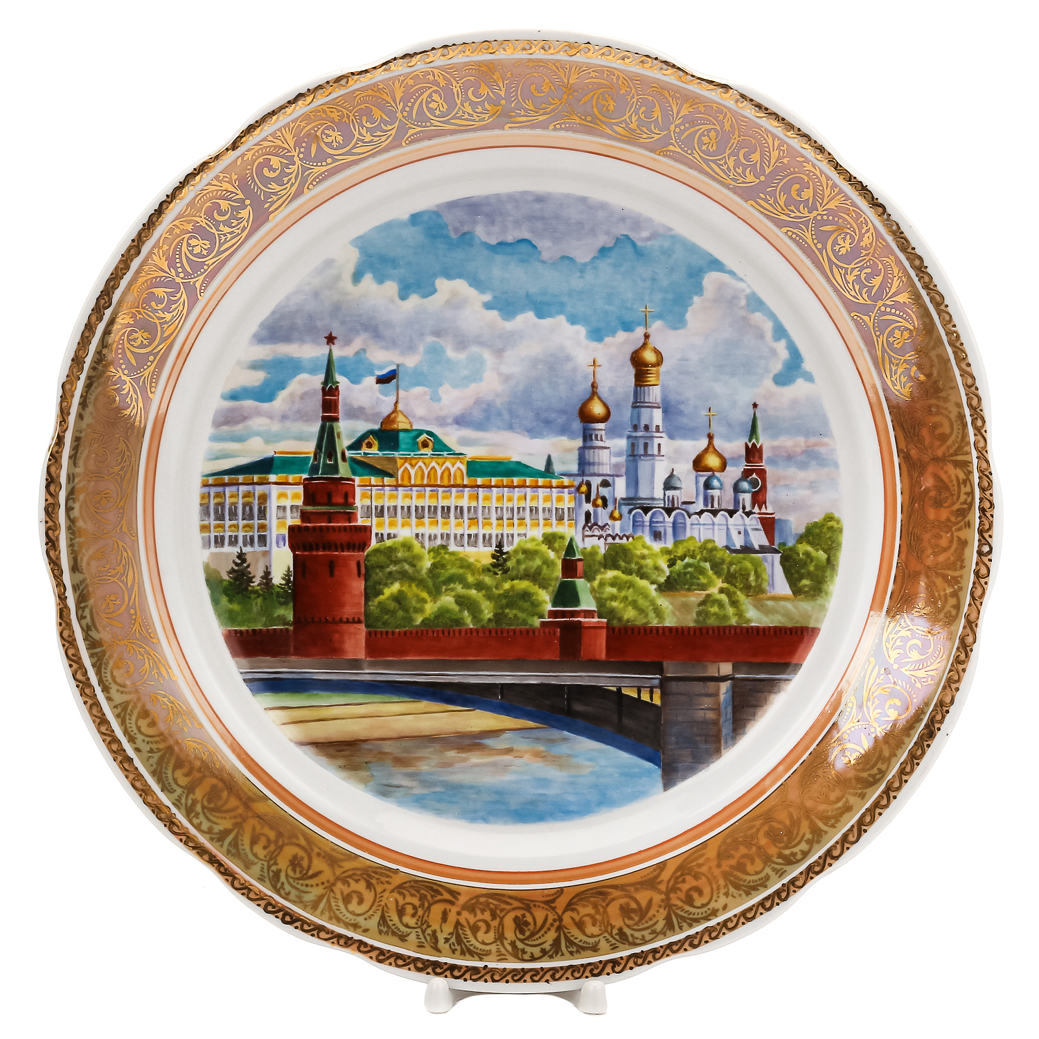 фото Тарелка декоративная "вид на кремль с набережной" russia the great
