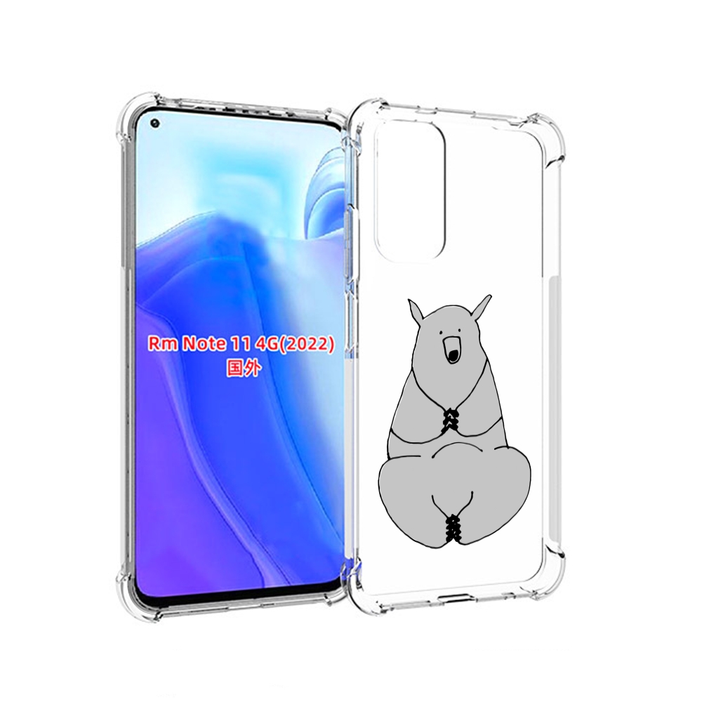 

Чехол MyPads Серый медведь для Xiaomi Redmi Note 11 4G ( Глобальная версия ), Tocco