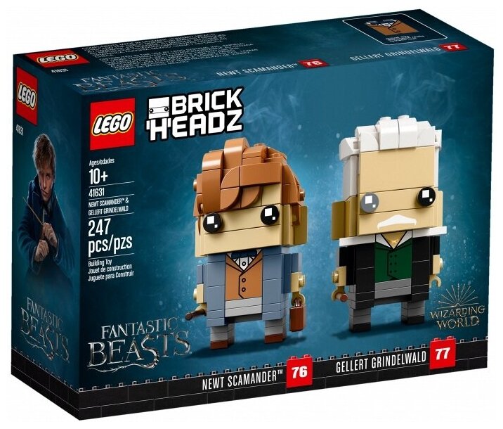 фото Конструктор lego brickheadz 41631 ньют саламандер и геллерт гриндельвальд