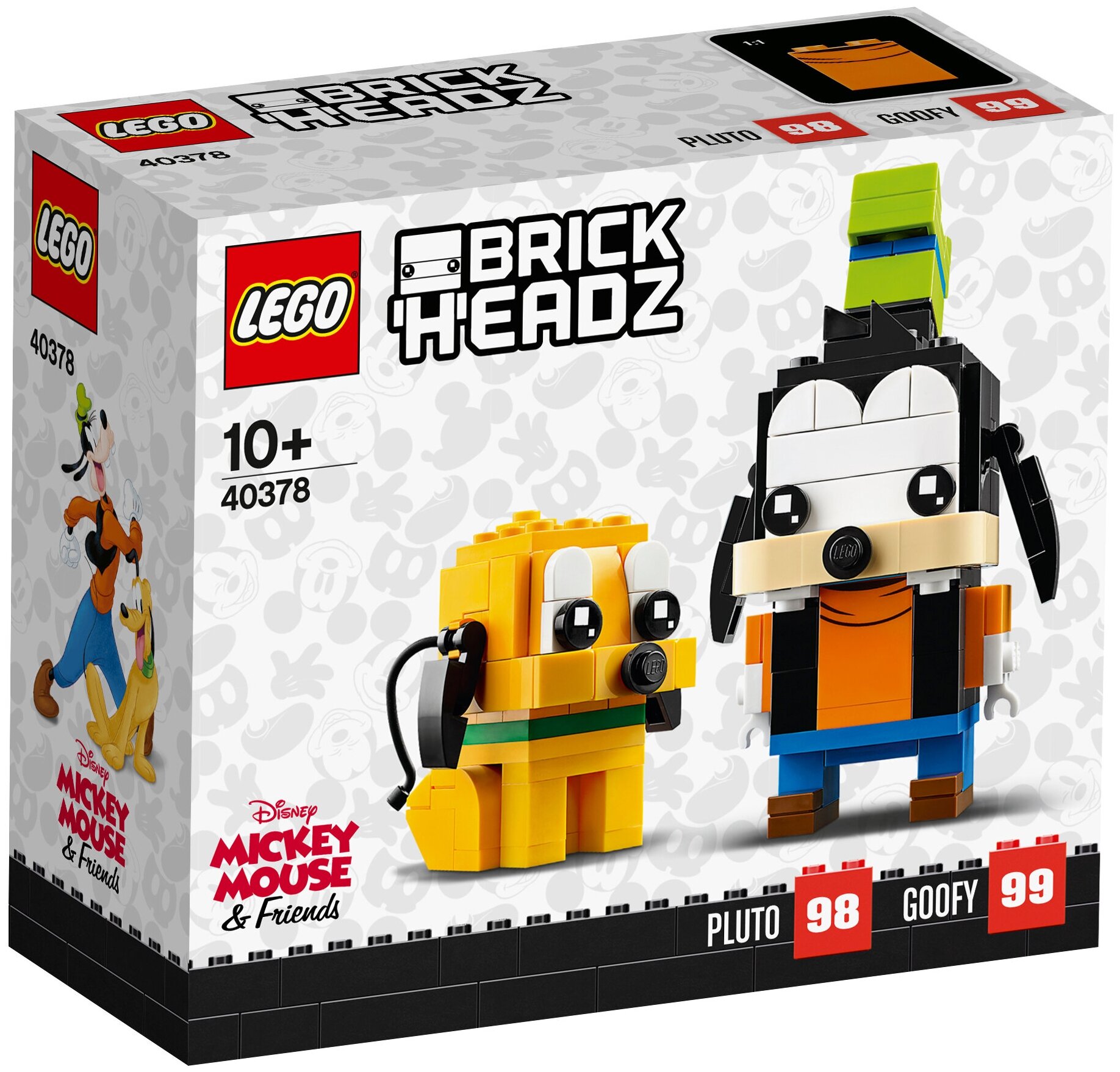 Конструктор LEGO BrickHeadz 40378 Гуфи и Плуто kett up комплект стол и стул eco гуфи