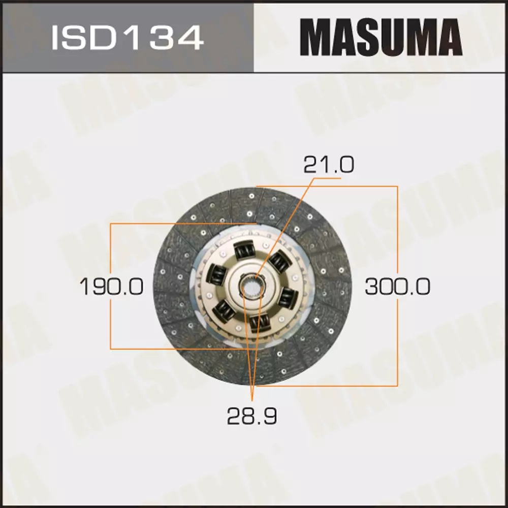Диск сцепления ISUZU Masuma ISD134