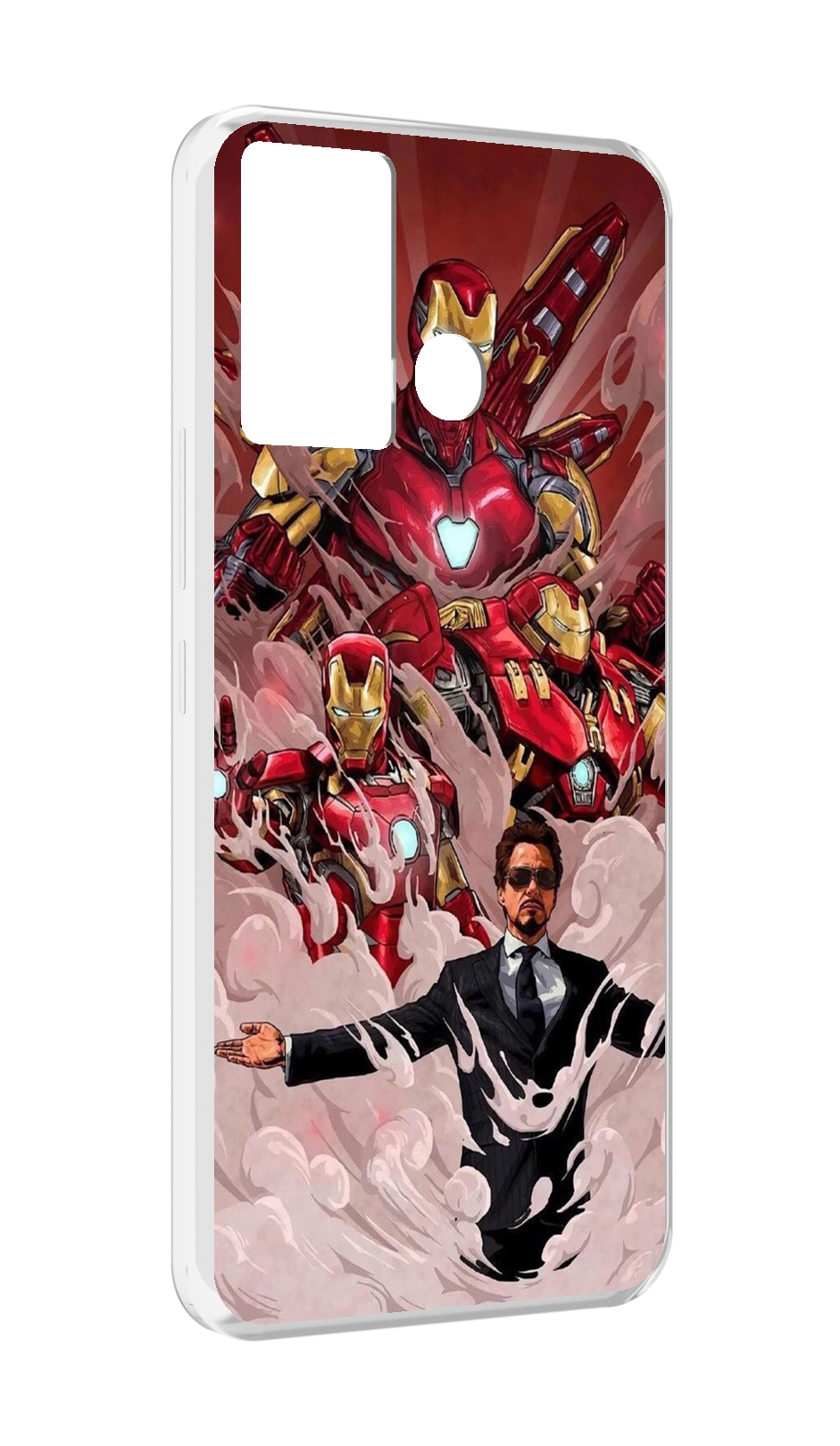 

Чехол MyPads Тони-Старк-и-костюмы для Infinix Hot 12 Play, Прозрачный, Tocco