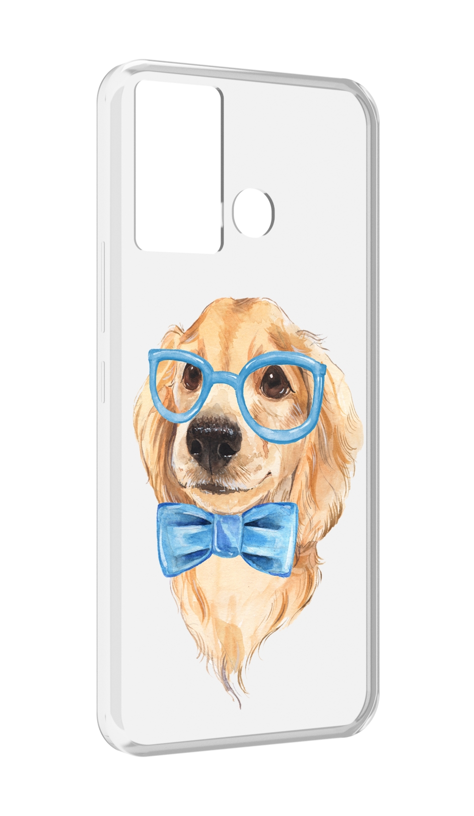 

Чехол MyPads Собака интеллигент для Infinix Hot 12 Play, Прозрачный, Tocco