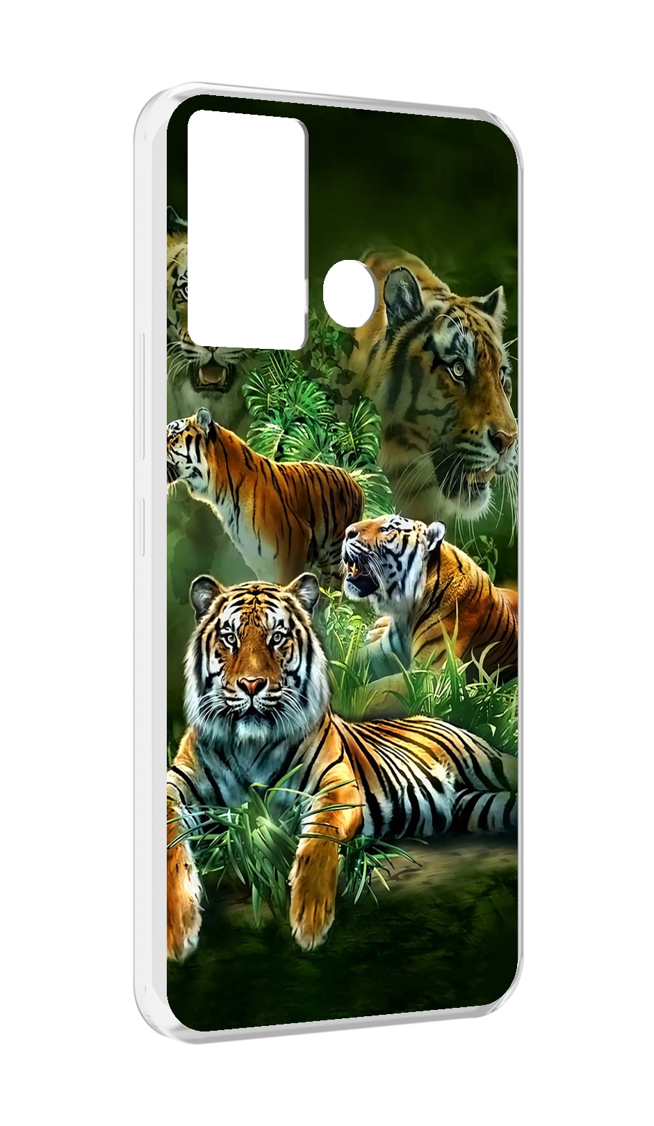 

Чехол MyPads Тигры для Infinix Hot 12 Play, Прозрачный, Tocco