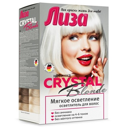 Осветлитель для волос Лиза Crystal Blonde Мягкое осветление бедная лиза карамзина
