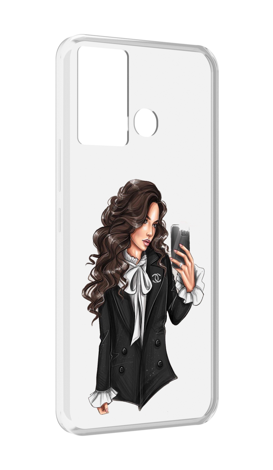 

Чехол MyPads Стильная-девушка для Infinix Hot 12 Play, Прозрачный, Tocco