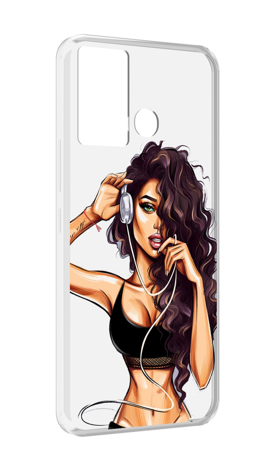 

Чехол MyPads Спортивная-девушка женский для Infinix Hot 12 Play, Прозрачный, Tocco