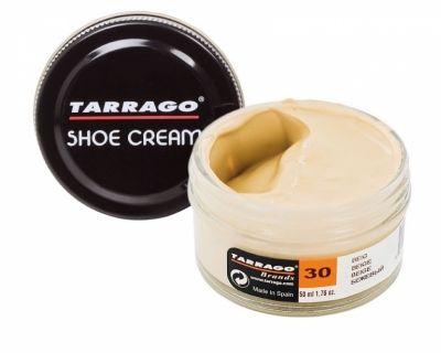 Крем банка для гладкой кожи SHOE Cream, СТЕКЛО, 50 мл. TCT31-030 TARRAGO бежевый