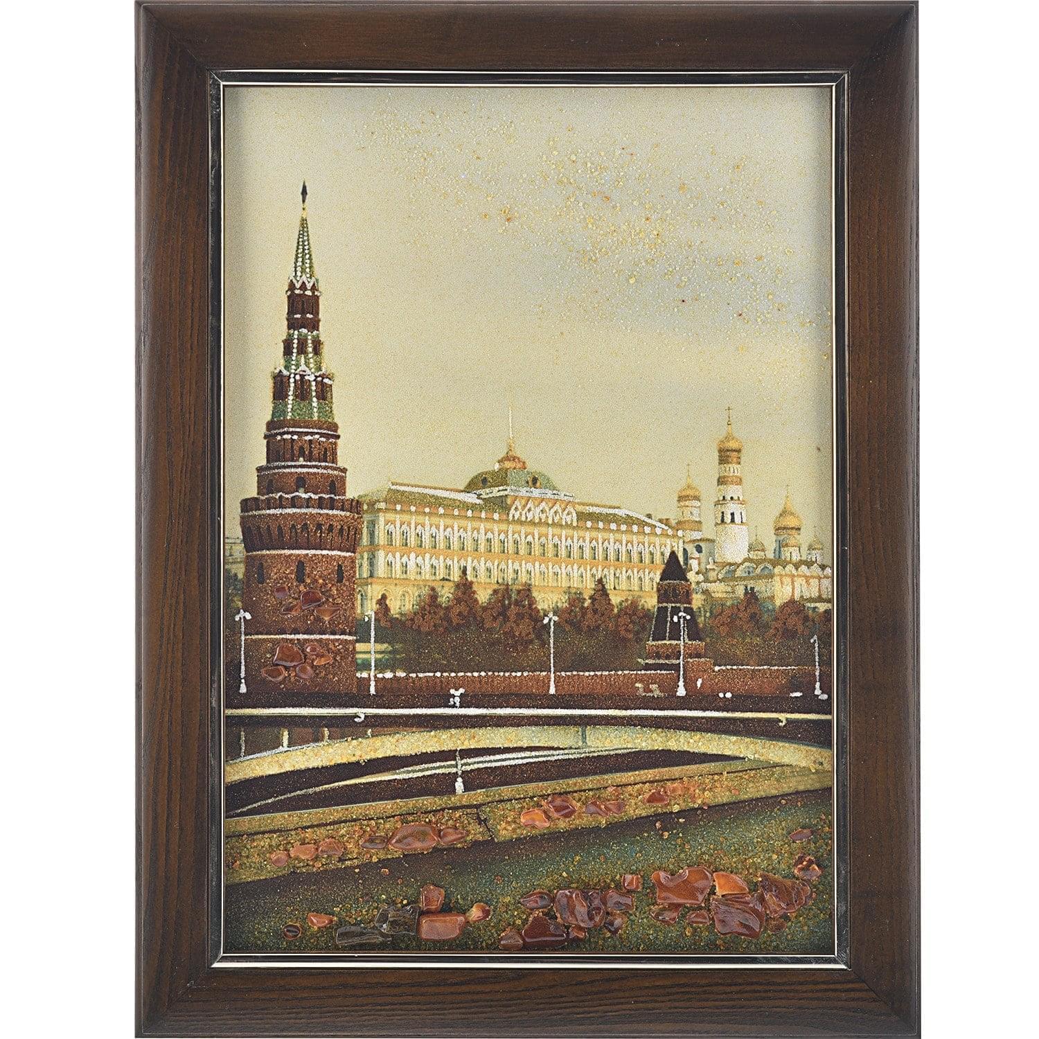 

Картина янтарная Вид Кремля