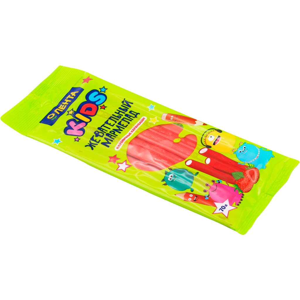 

Жевательные конфеты Лента Kids Клубничные карандаши 70 г