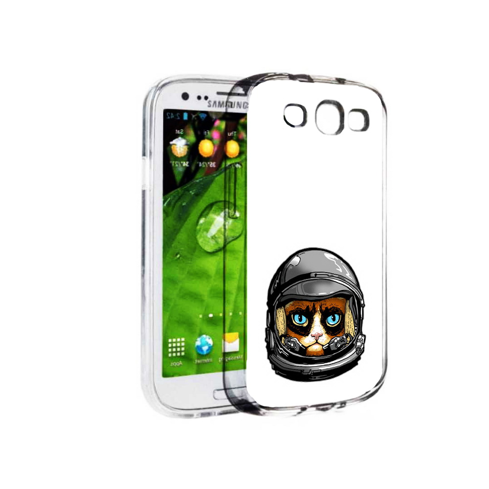 

Чехол MyPads Tocco для Samsung Galaxy S3 кот космонавт (PT123108.507.400), Прозрачный, Tocco