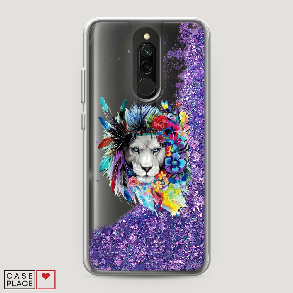 

Чехол Awog на Xiaomi Redmi 8 "Гавайский лев", Разноцветный, 37192-1