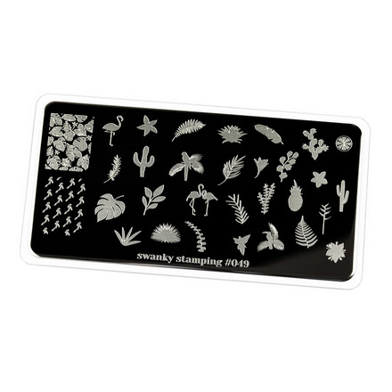 

Пластина для стемпинга Swanky Stamping №49, Серебристый