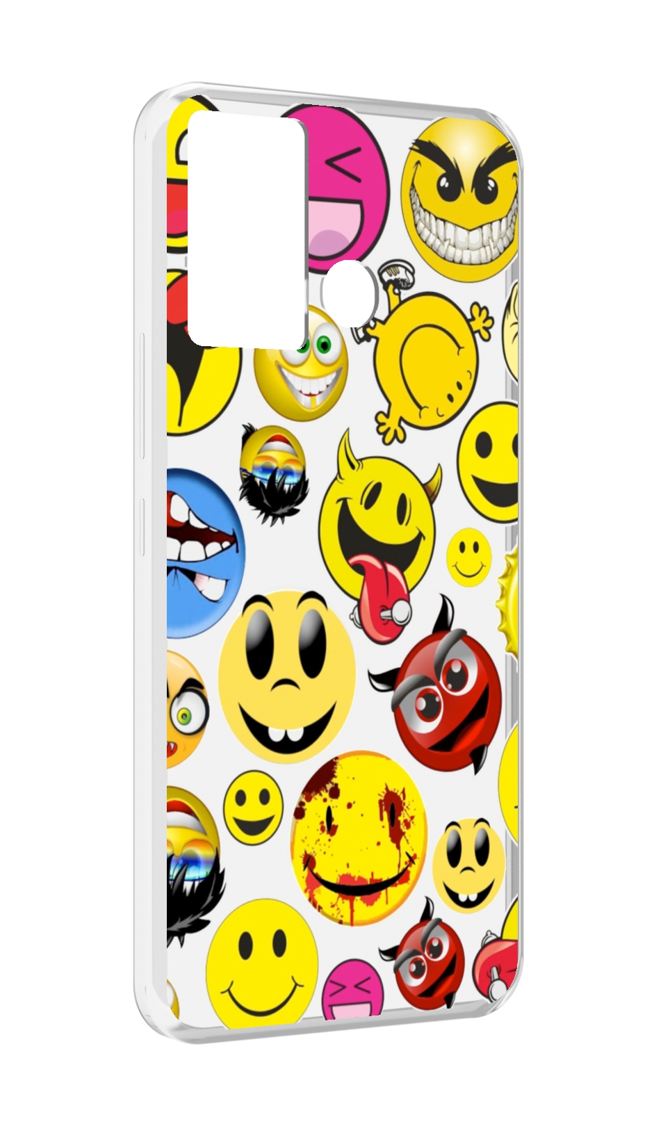 

Чехол MyPads Смайлики для Infinix Hot 12 Play, Прозрачный, Tocco