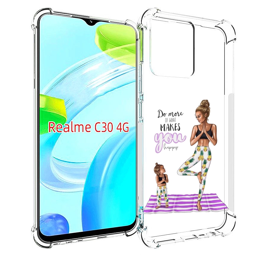 

Чехол MyPads Девочки-в-ананасах для Realme C30 4G / Narzo 50i Prime, Прозрачный, Tocco