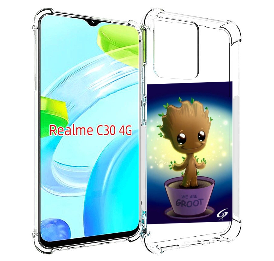 

Чехол MyPads Грут для Realme C30 4G / Narzo 50i Prime, Прозрачный, Tocco
