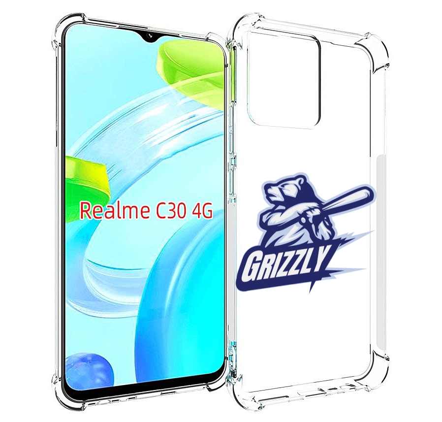 

Чехол MyPads Гризли для Realme C30 4G / Narzo 50i Prime, Прозрачный, Tocco