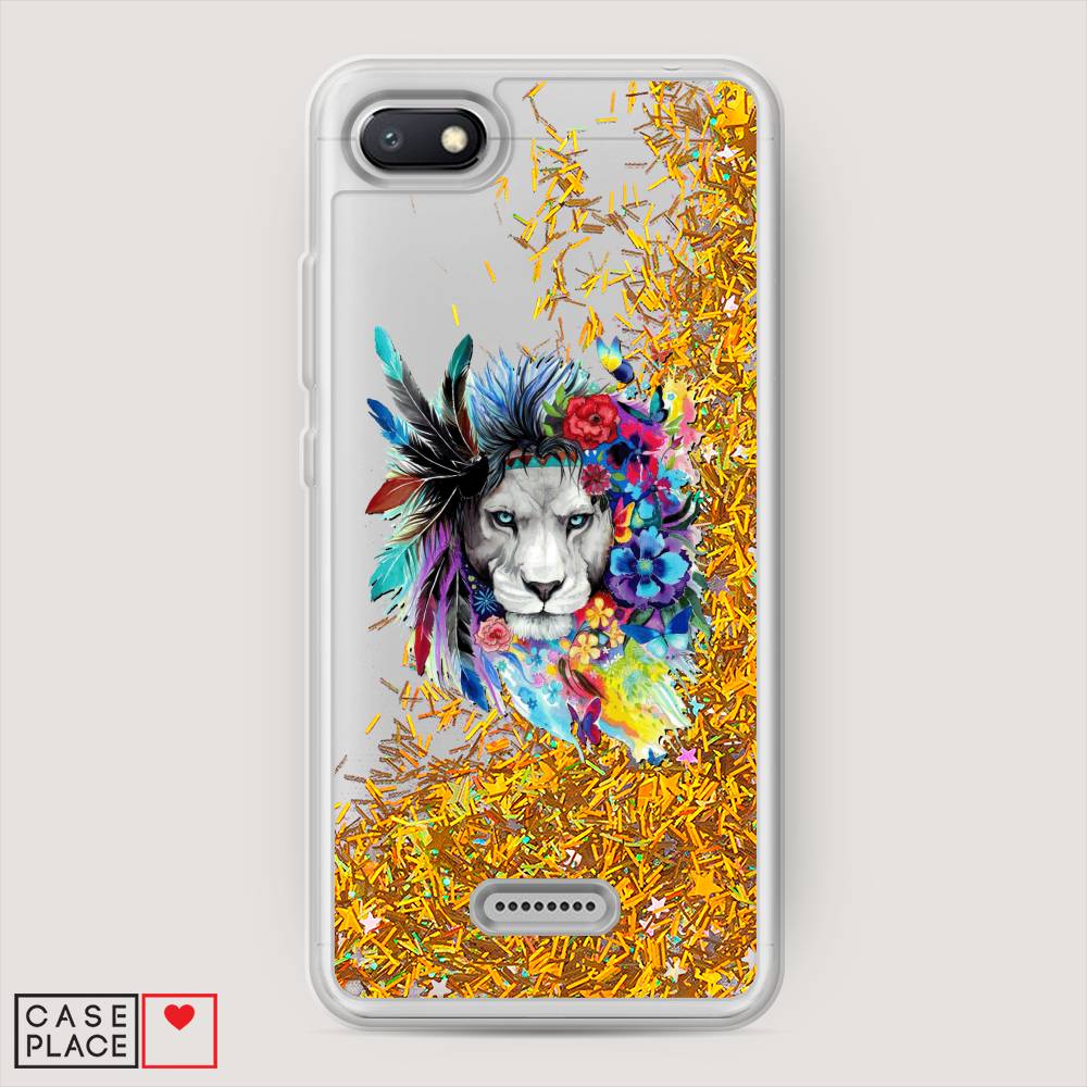 

Жидкий чехол с блестками "Гавайский лев" на Xiaomi Redmi 6A, 34190-1