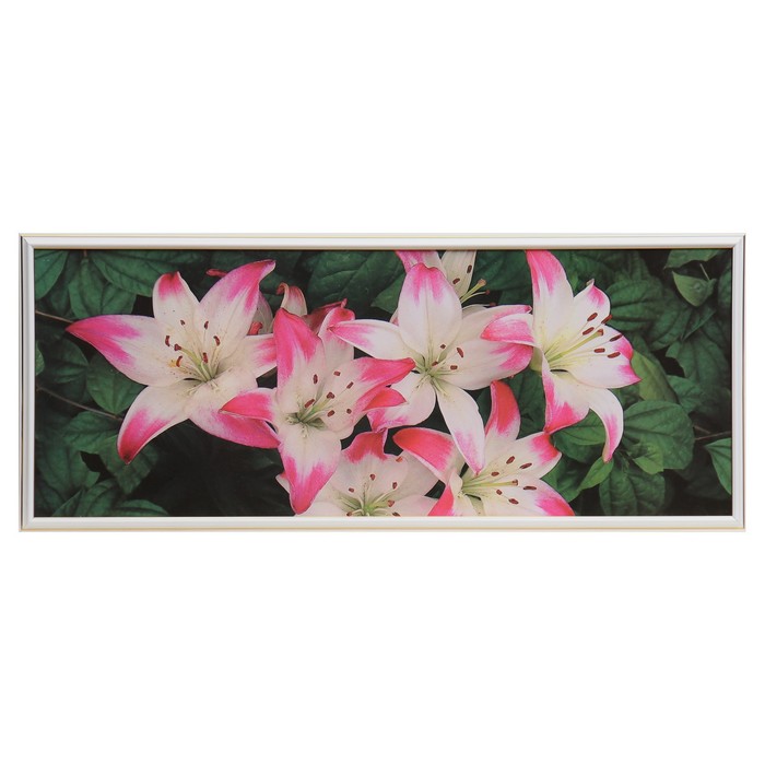 

Картина Цветы 35х90(39х93) см