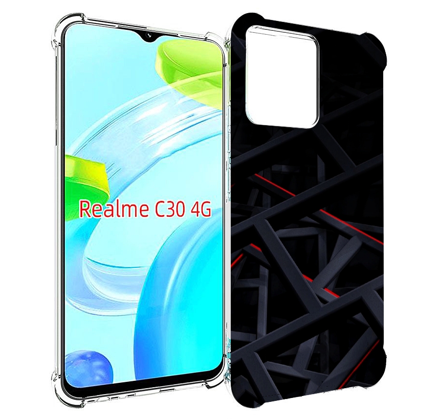 

Чехол MyPads Геометрия для Realme C30 4G / Narzo 50i Prime, Прозрачный, Tocco