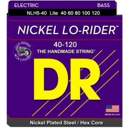 фото Струны для 5 ти струнной бас гитары dr string lh5-40