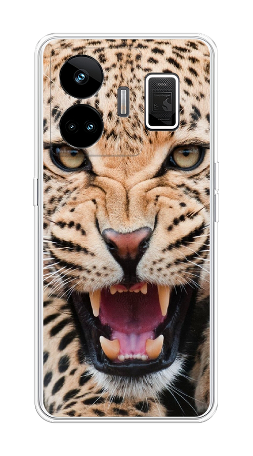 

Чехол на Realme GT Neo 5 5G/GT 3 "Леопард 3d", Бежевый;черный, 2513750-6