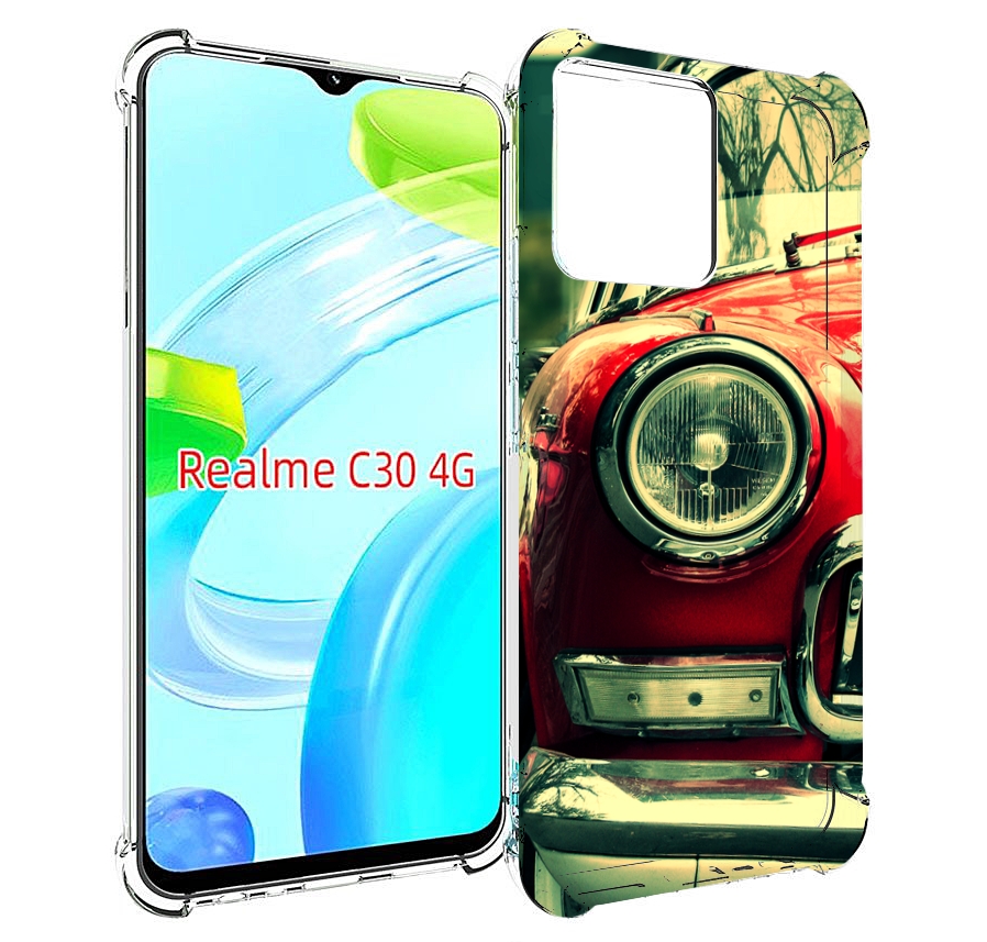 

Чехол MyPads Винтажная-машина мужской для Realme C30 4G / Narzo 50i Prime, Прозрачный, Tocco