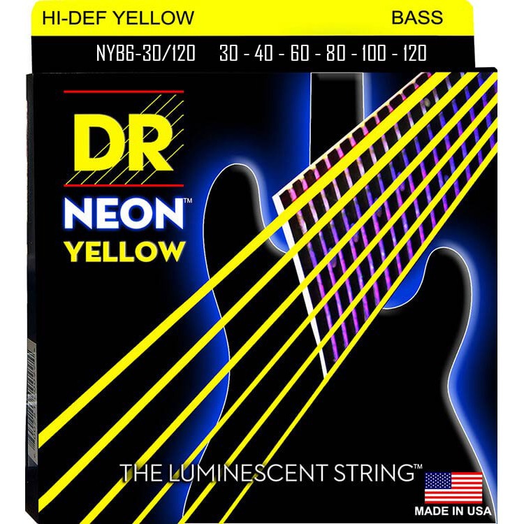 

Струны для 6 ти струнной бас гитары DR String NYB6-30/120, NYB6-30/120
