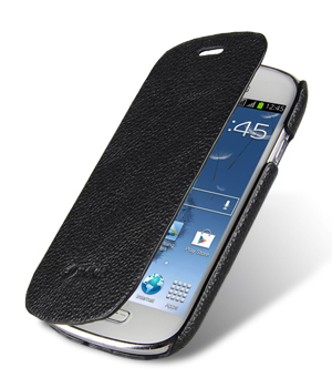 

Чехол книжка Melkco для Samsung Galaxy S3 Mini GT-I8190 - Face Cover Book Type - чёрный