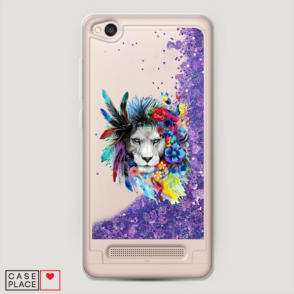 

Жидкий чехол с блестками "Гавайский лев" на Xiaomi Redmi 4A