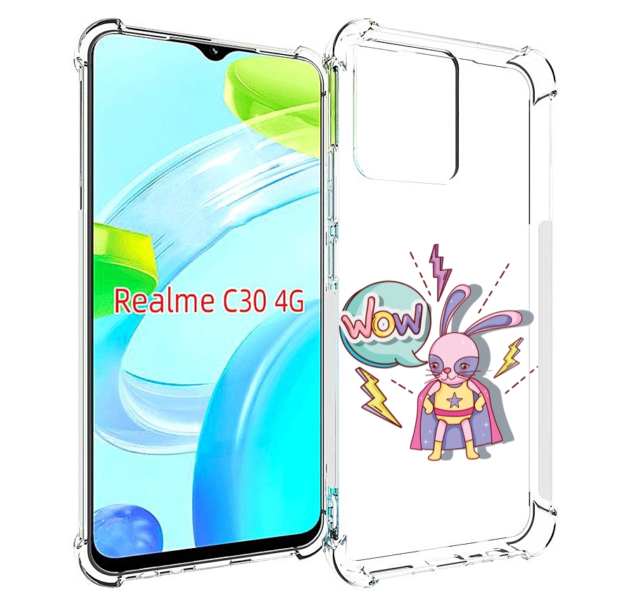 

Чехол MyPads Вау для Realme C30 4G / Narzo 50i Prime, Прозрачный, Tocco