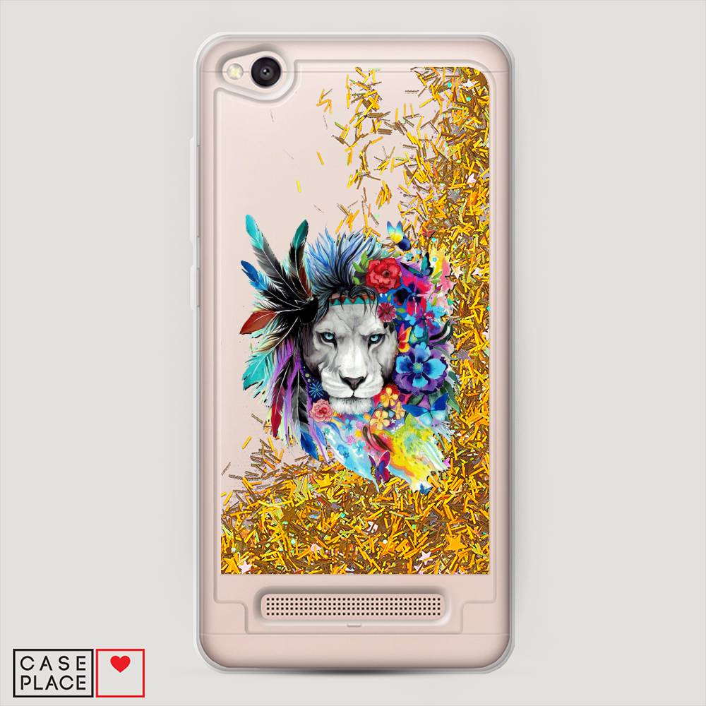 

Жидкий чехол с блестками "Гавайский лев" на Xiaomi Redmi 4A, 31390-1